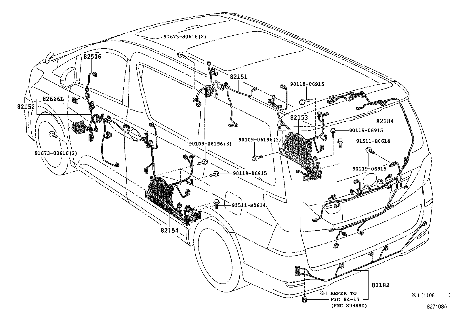  ALPHARD VELLFIRE HV |  WIRING CLAMP