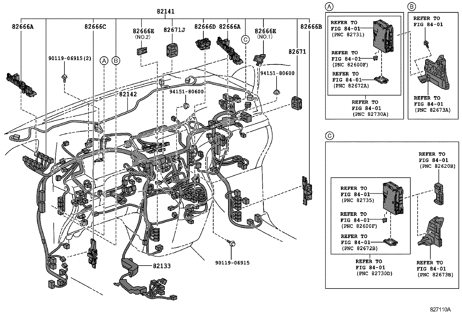  ALPHARD VELLFIRE HV |  WIRING CLAMP