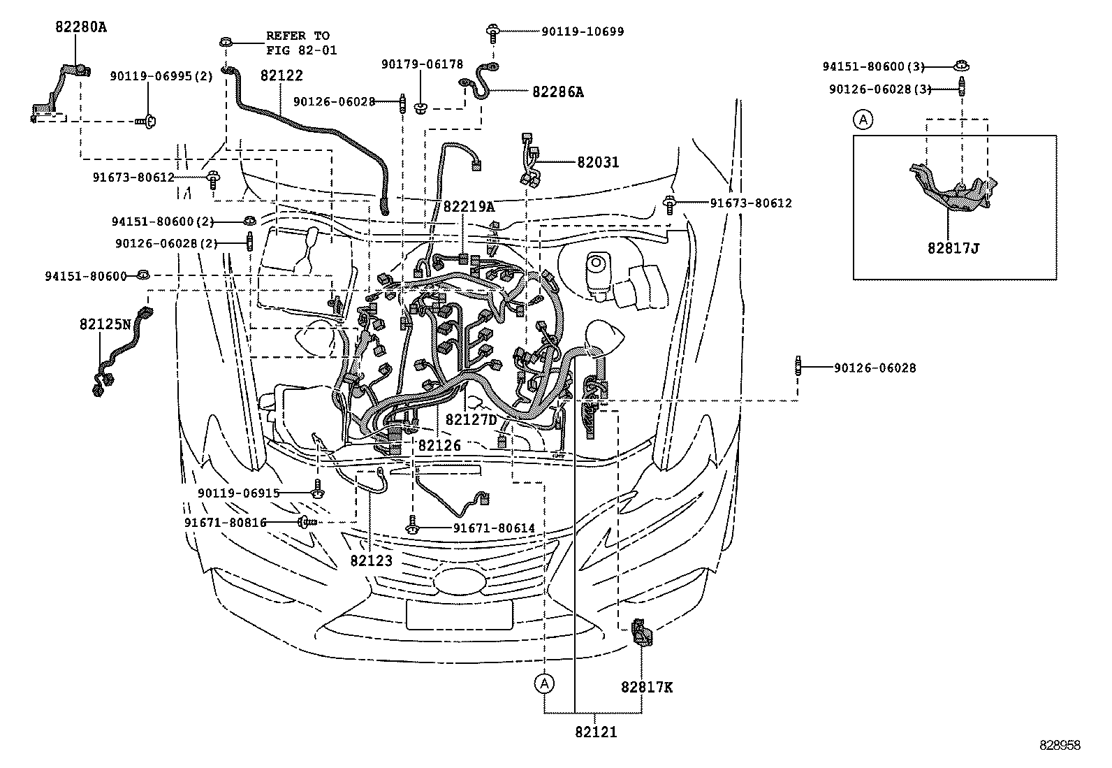  IS250 350 300H |  WIRING CLAMP