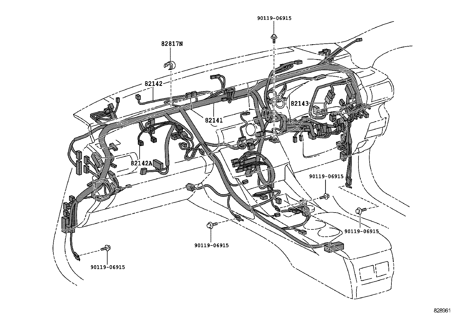  IS250 350 300H |  WIRING CLAMP