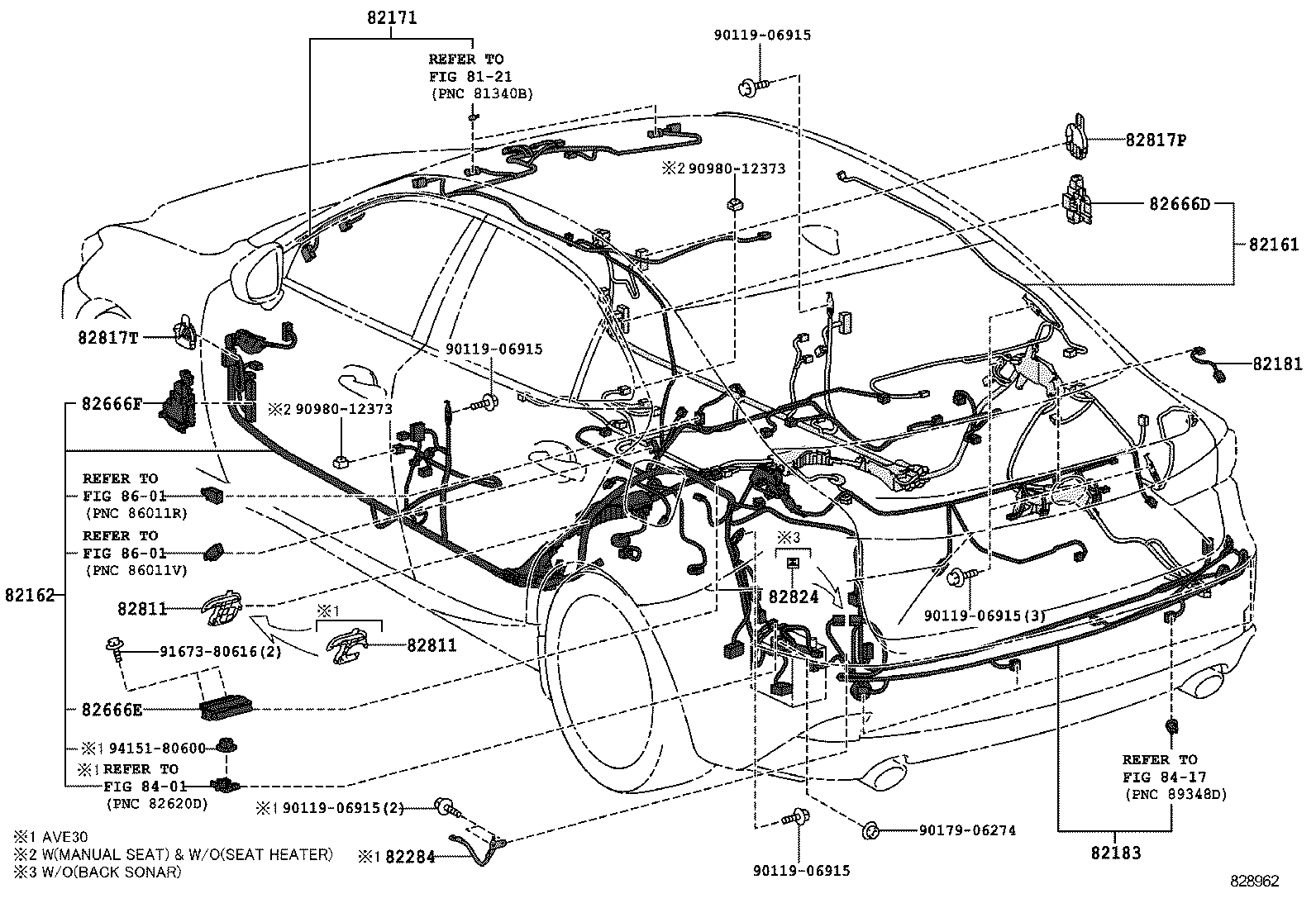  IS250 350 300H |  WIRING CLAMP