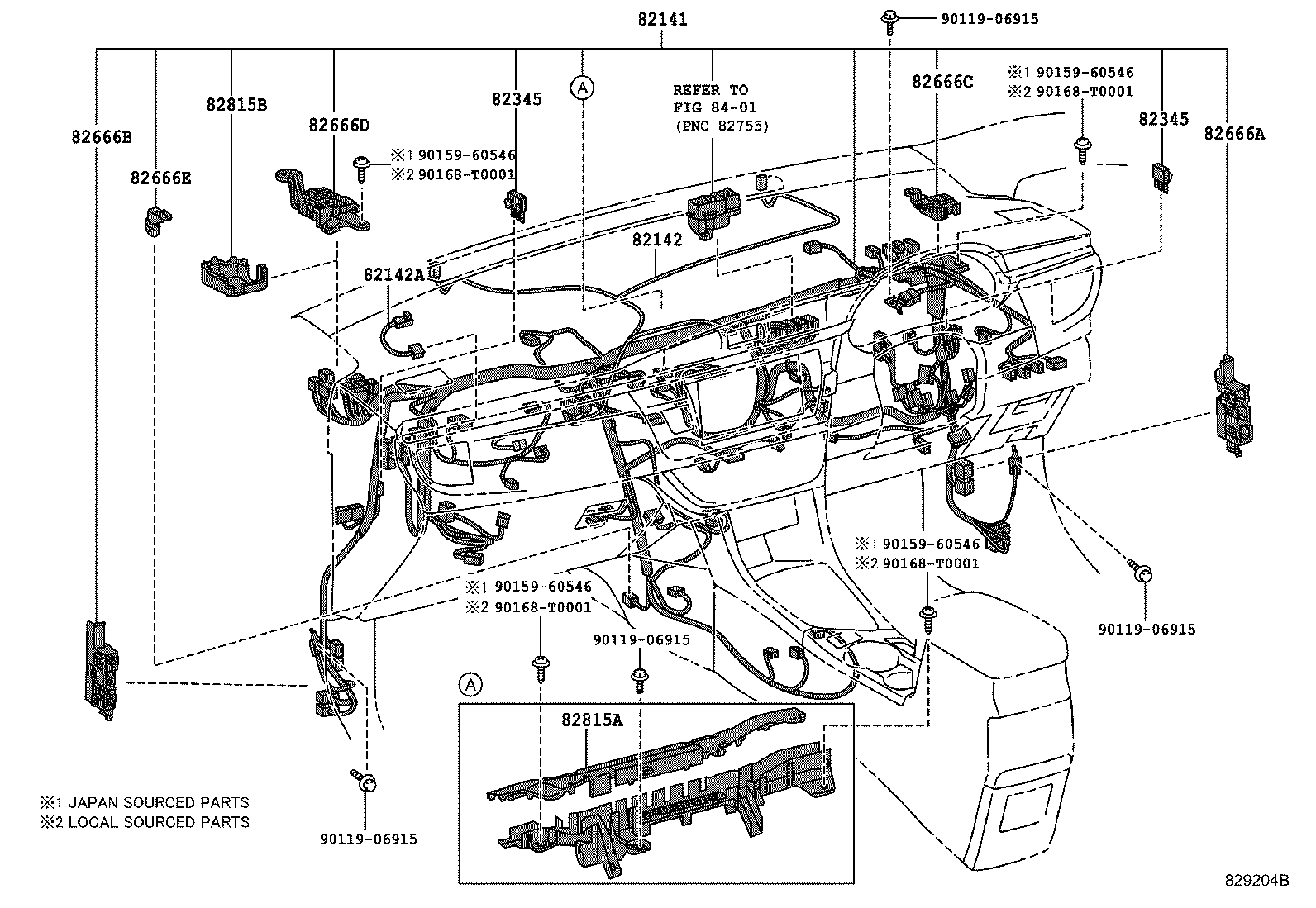 TOYOTA COROLLA ALTISZRE172R-GEXDKQ - ELECTRICAL - WIRING CLAMP | Japan