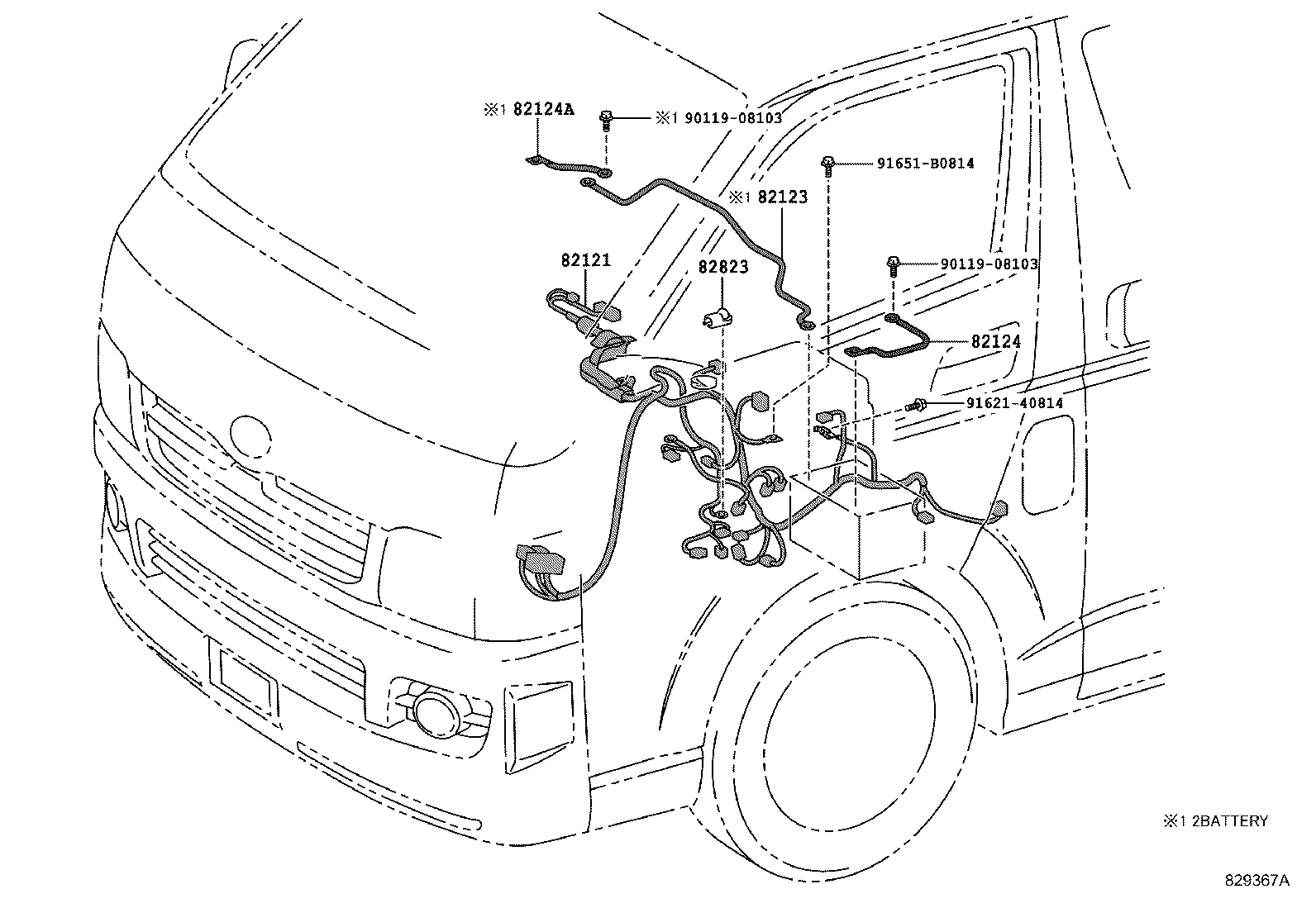  HIACE |  WIRING CLAMP