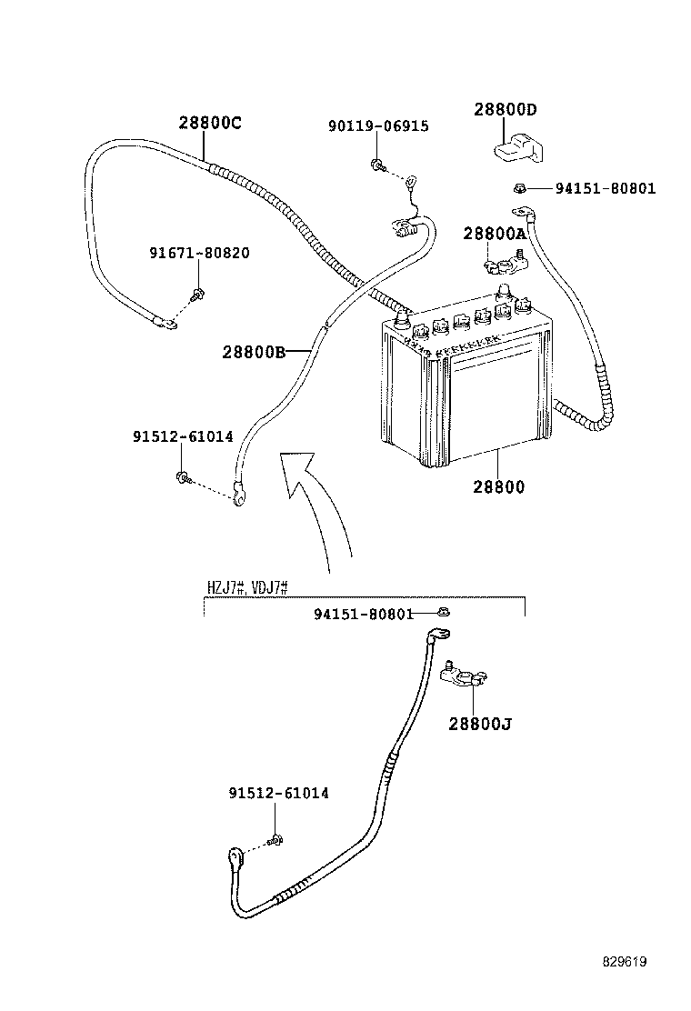  LAND CRUISER 70 |  BATTERY BATTERY CABLE