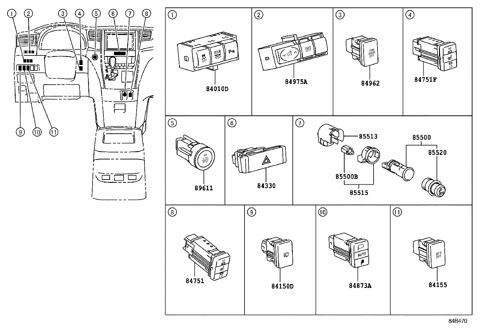  ALPHARD VELLFIRE HV |  SWITCH RELAY COMPUTER