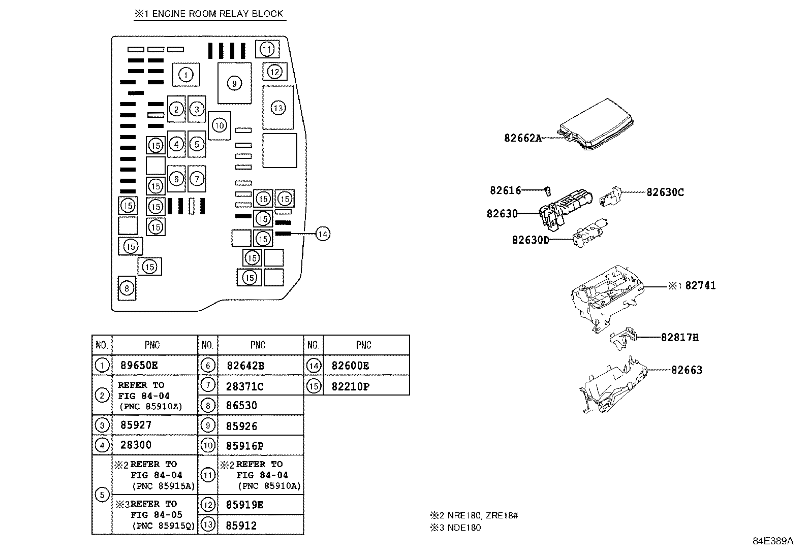  COROLLA |  SWITCH RELAY COMPUTER