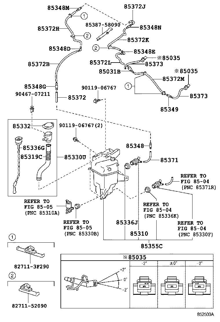  ALPHARD VELLFIRE HV |  WINDSHIELD WASHER