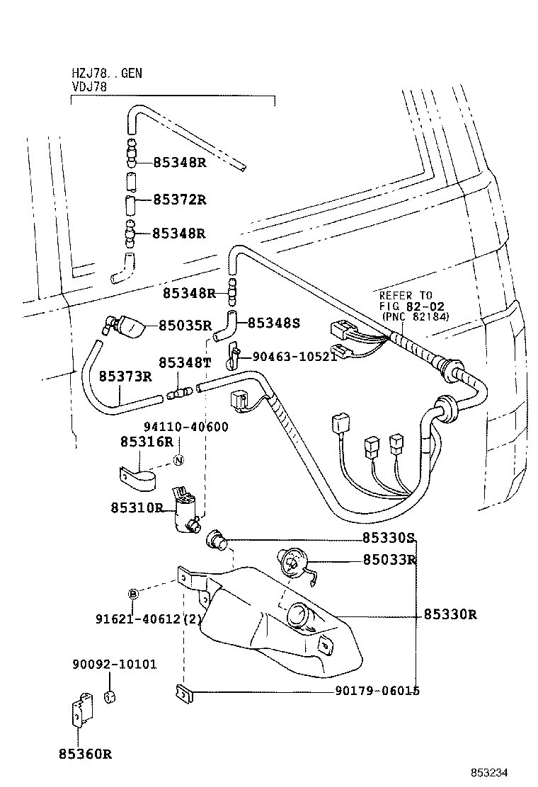  LAND CRUISER 70 |  REAR WASHER