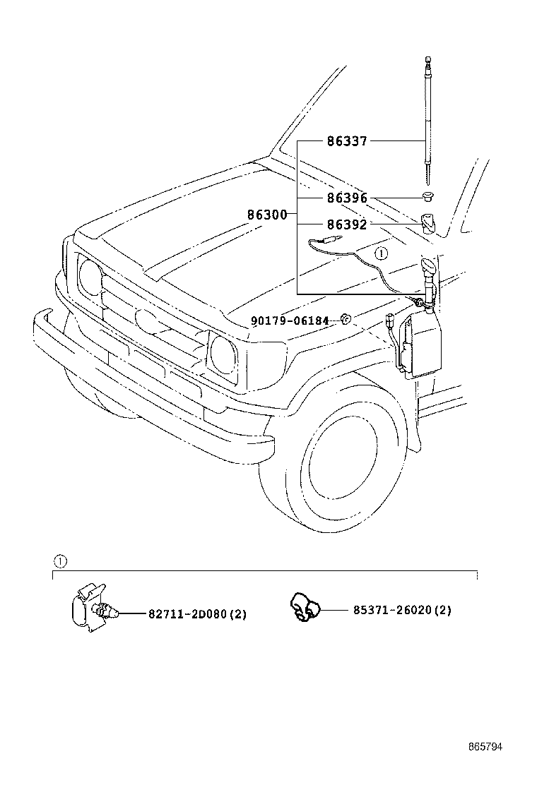  LAND CRUISER 70 |  ANTENNA