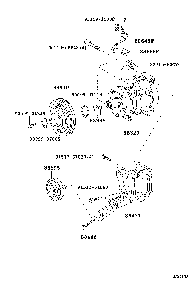  LAND CRUISER 70 |  HEATING AIR CONDITIONING COMPRESSOR