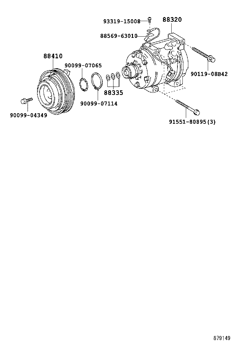  LAND CRUISER 70 |  HEATING AIR CONDITIONING COMPRESSOR