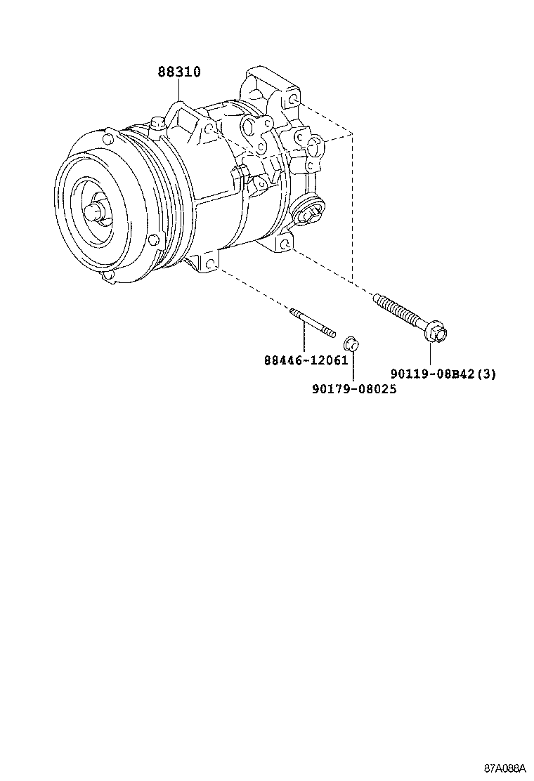  ALPHARD VELLFIRE HV |  HEATING AIR CONDITIONING COMPRESSOR