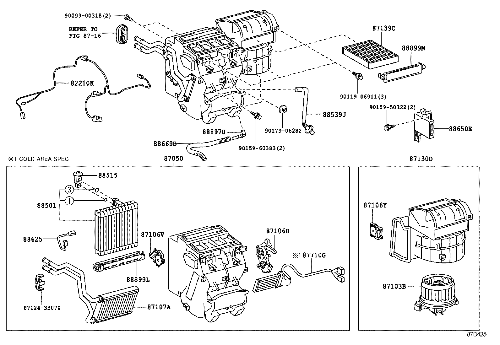  ALPHARD VELLFIRE HV |  HEATING AIR CONDITIONING COOLER UNIT