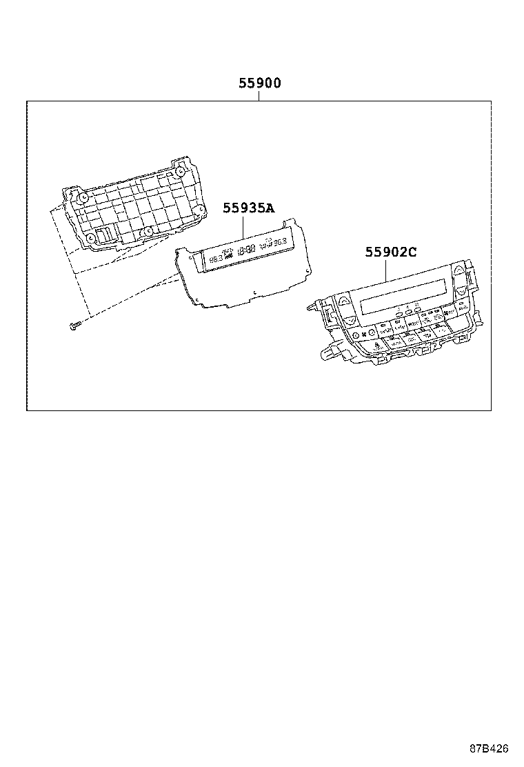  ALPHARD VELLFIRE HV |  HEATING AIR CONDITIONING CONTROL AIR DUCT