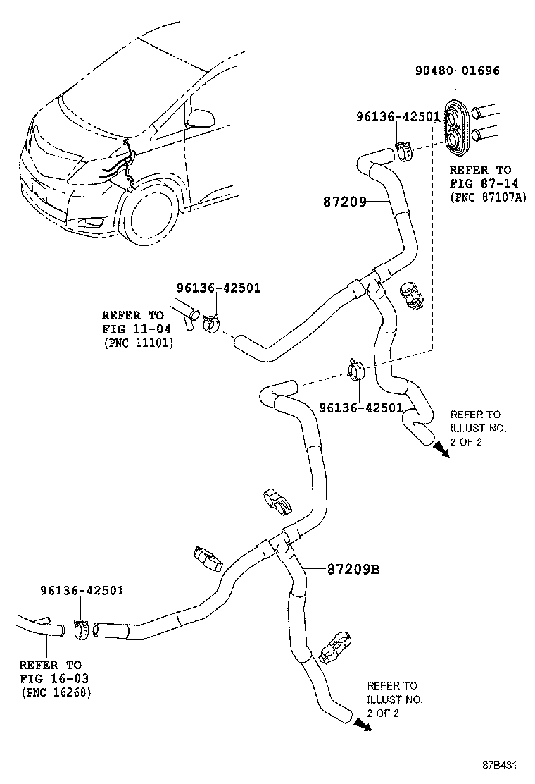  ALPHARD VELLFIRE HV |  HEATING AIR CONDITIONING WATER PIPING