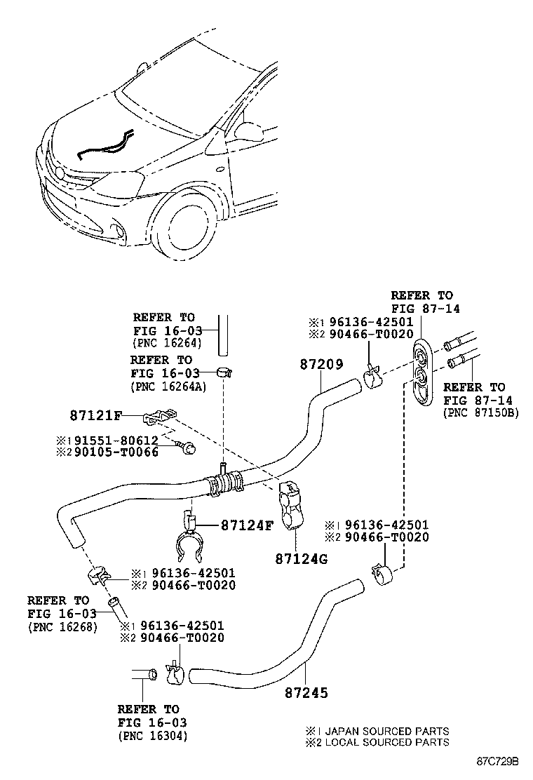  ETIOS LIVA CROSS |  HEATING AIR CONDITIONING WATER PIPING