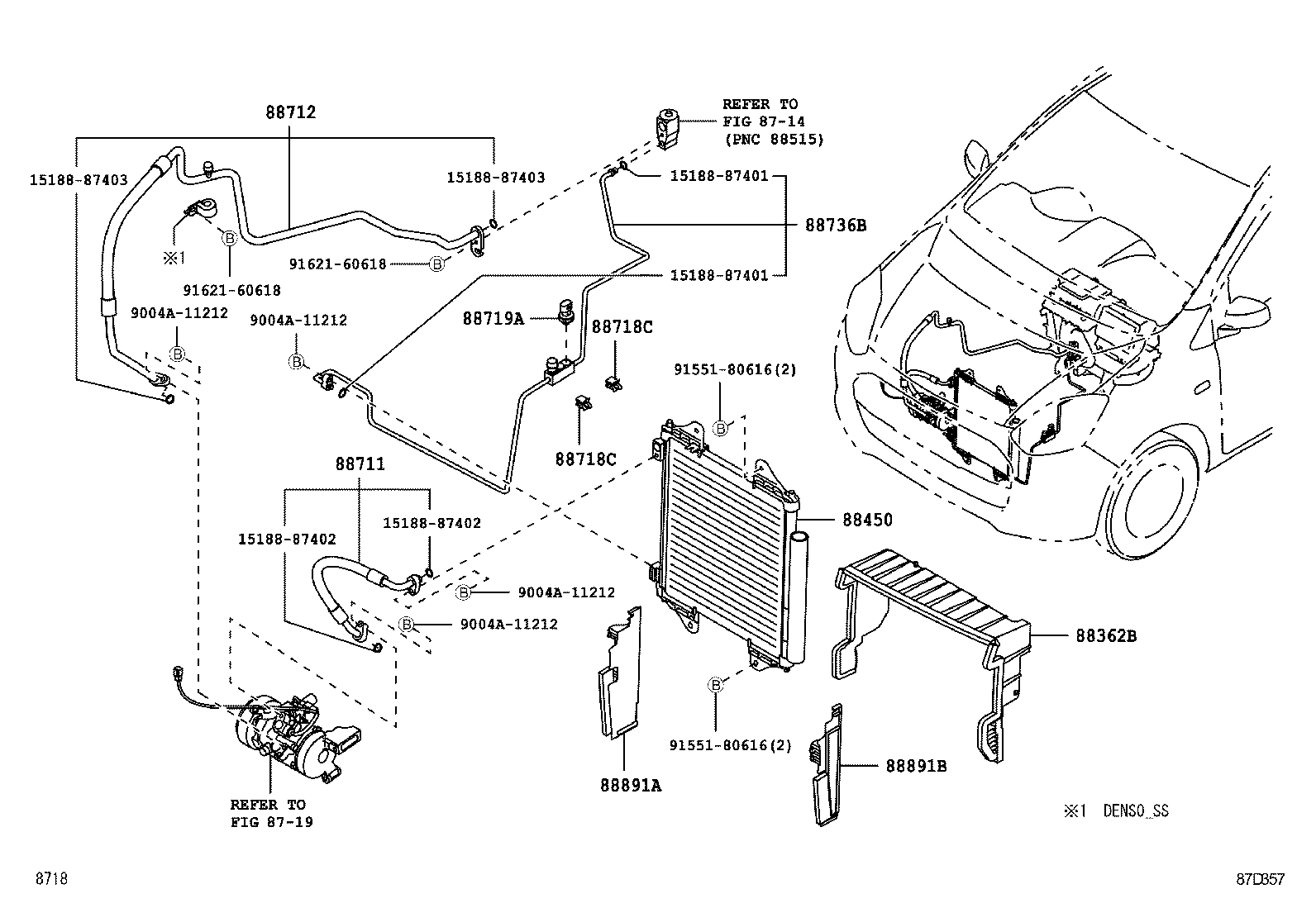  AGYA WIGO |  HEATING AIR CONDITIONING COOLER PIPING