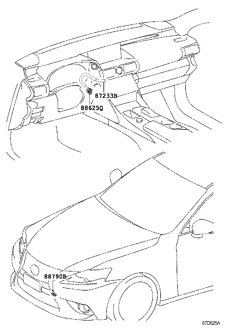  IS250 350 300H |  HEATING AIR CONDITIONING CONTROL AIR DUCT
