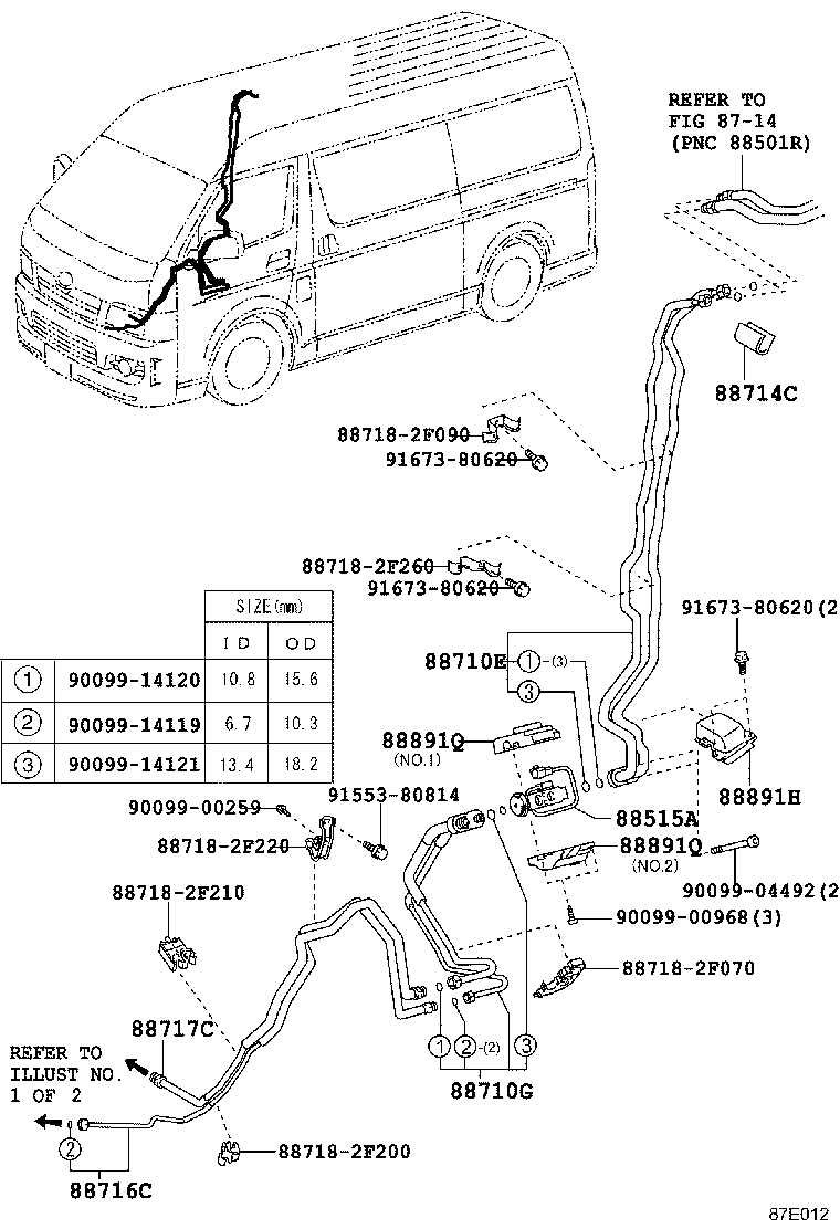  HIACE |  HEATING AIR CONDITIONING COOLER PIPING