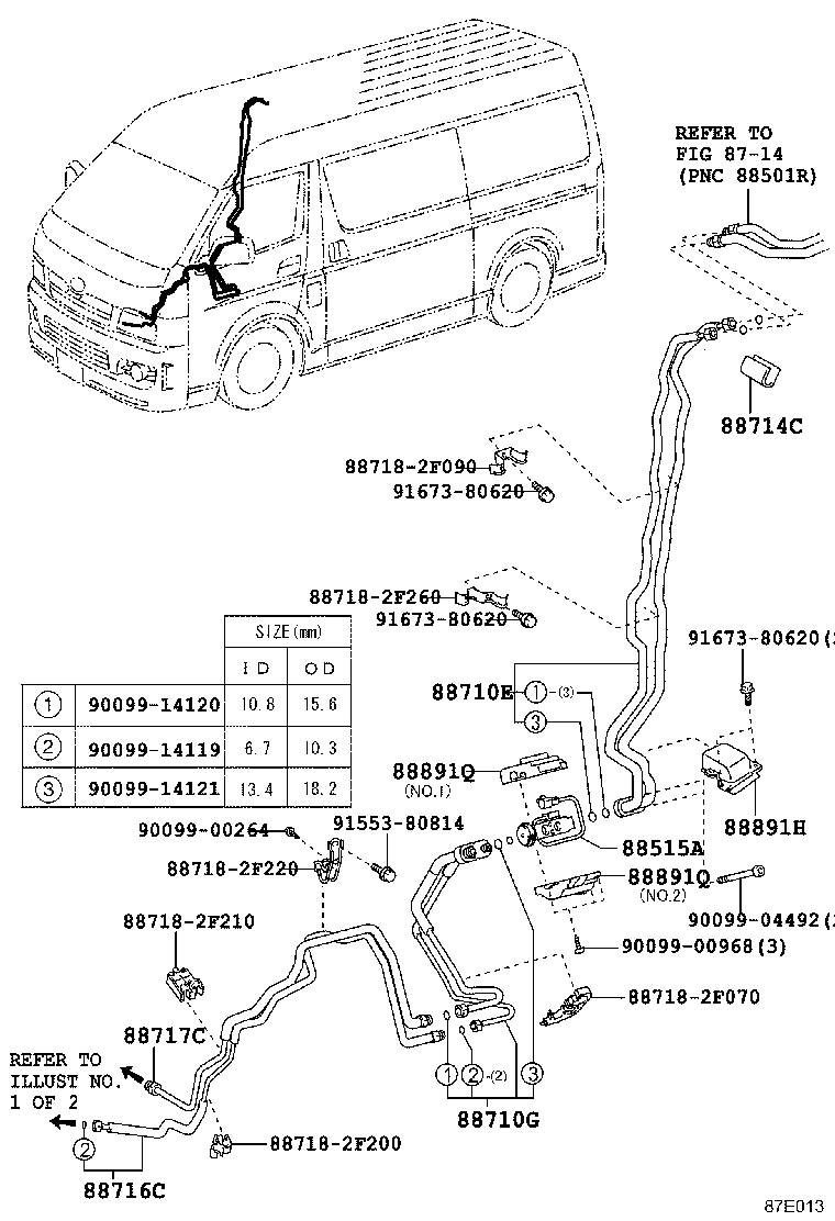  HIACE |  HEATING AIR CONDITIONING COOLER PIPING