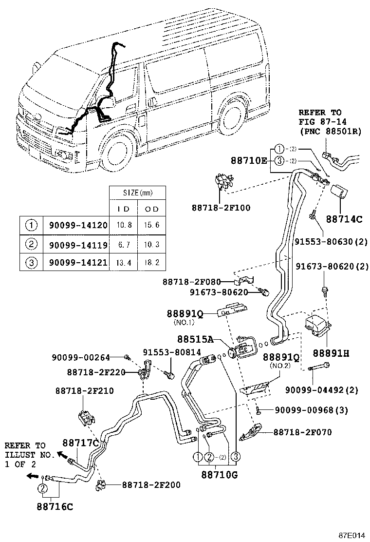  HIACE |  HEATING AIR CONDITIONING COOLER PIPING