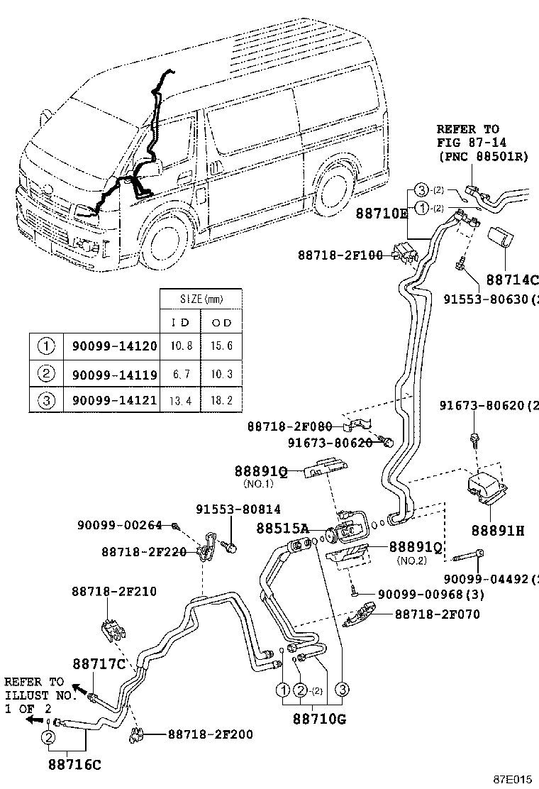  HIACE |  HEATING AIR CONDITIONING COOLER PIPING