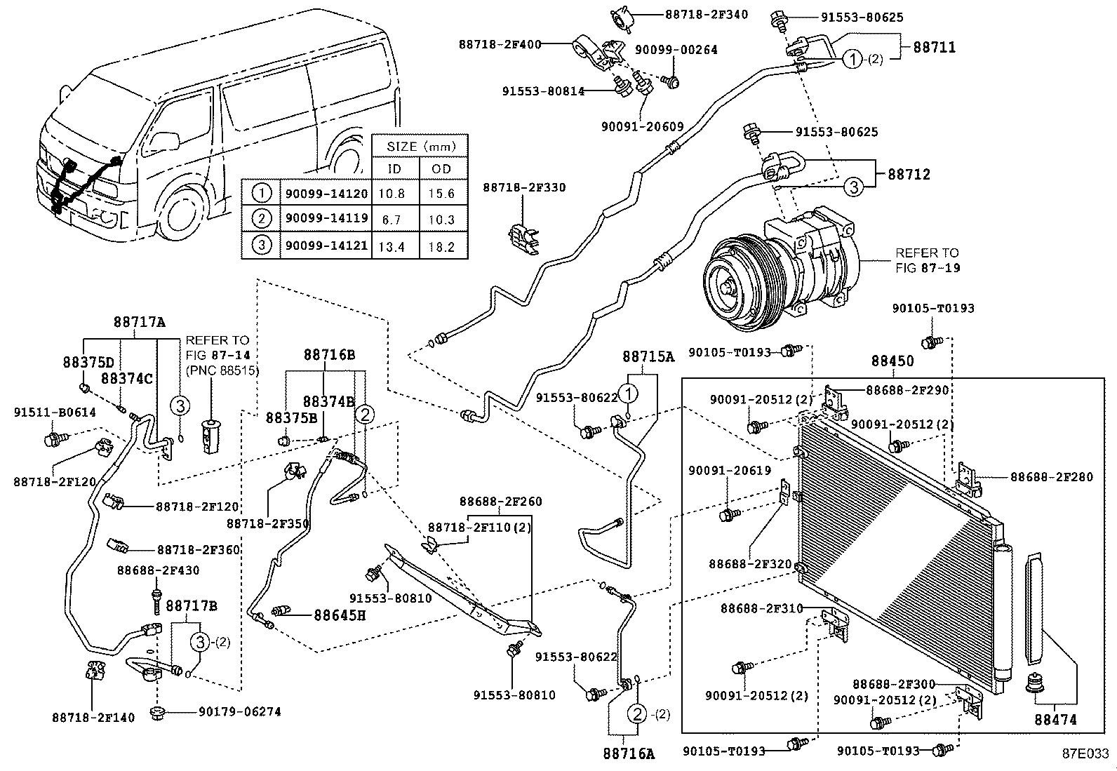  HIACE |  HEATING AIR CONDITIONING COOLER PIPING