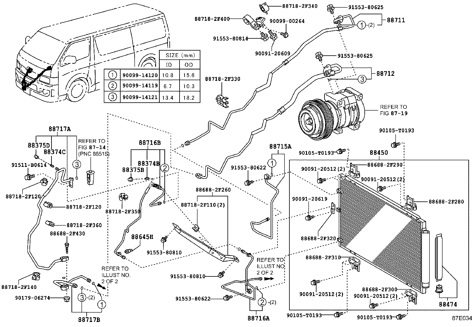  HIACE |  HEATING AIR CONDITIONING COOLER PIPING
