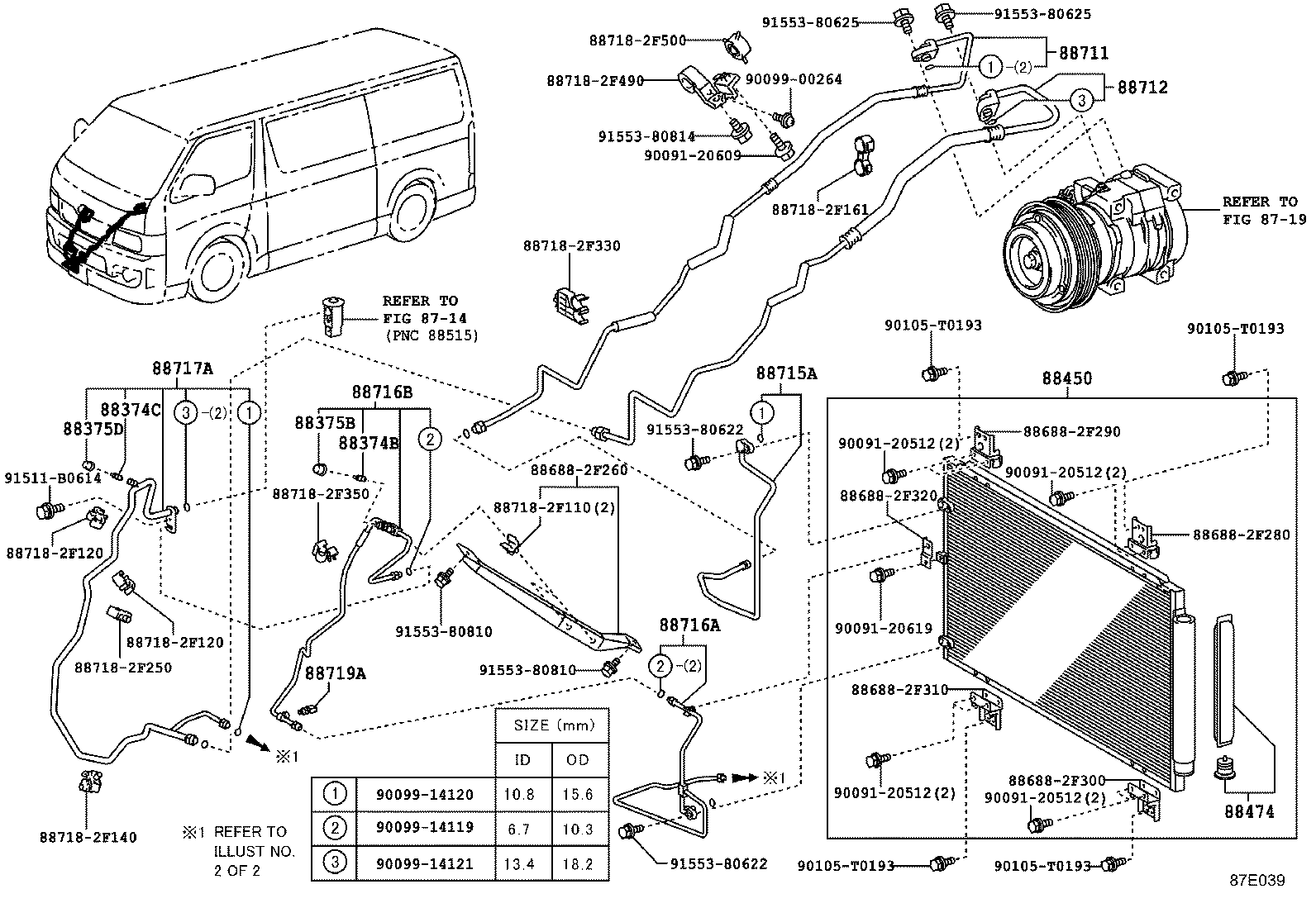  HIACE |  HEATING AIR CONDITIONING COOLER PIPING
