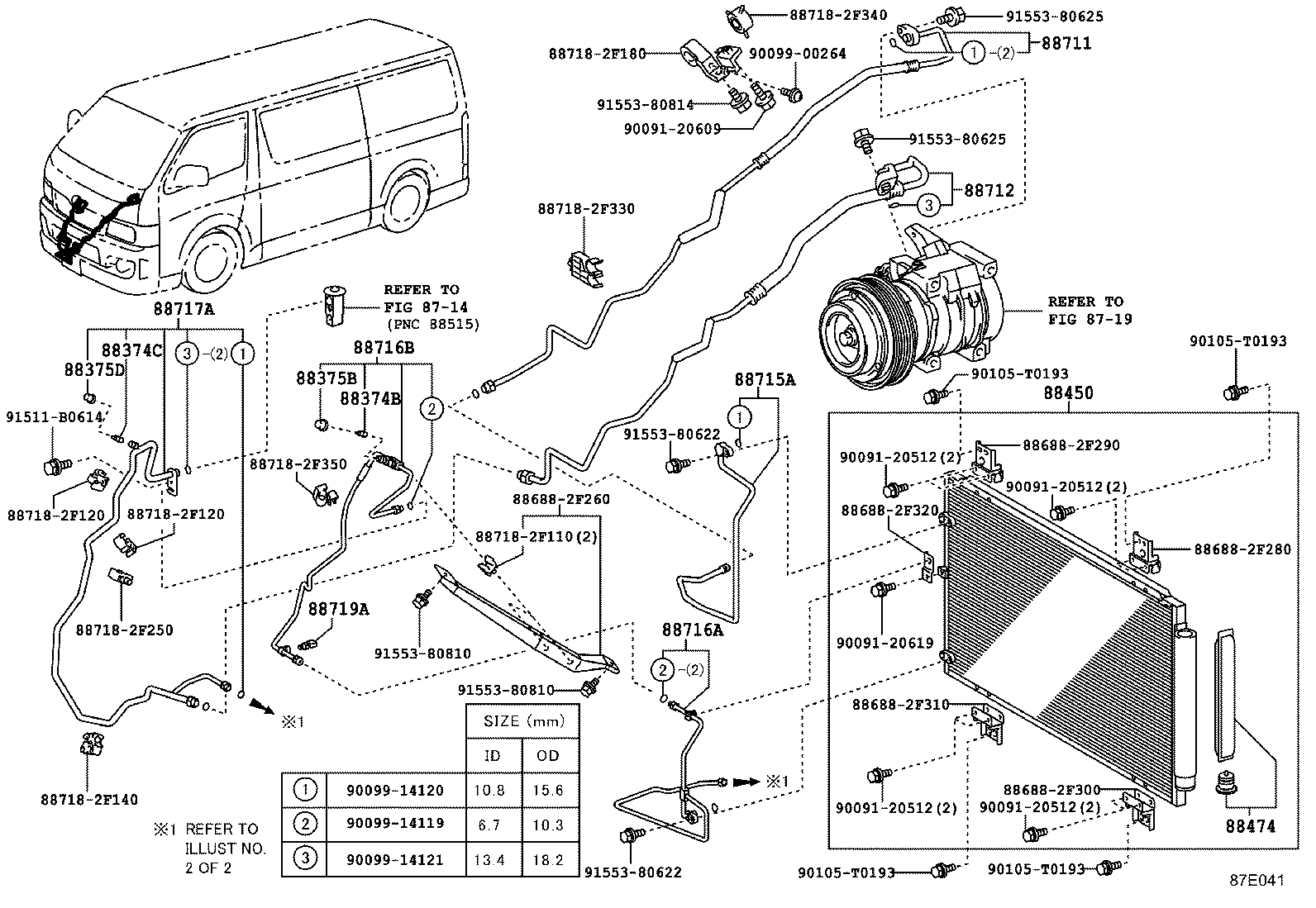  HIACE |  HEATING AIR CONDITIONING COOLER PIPING