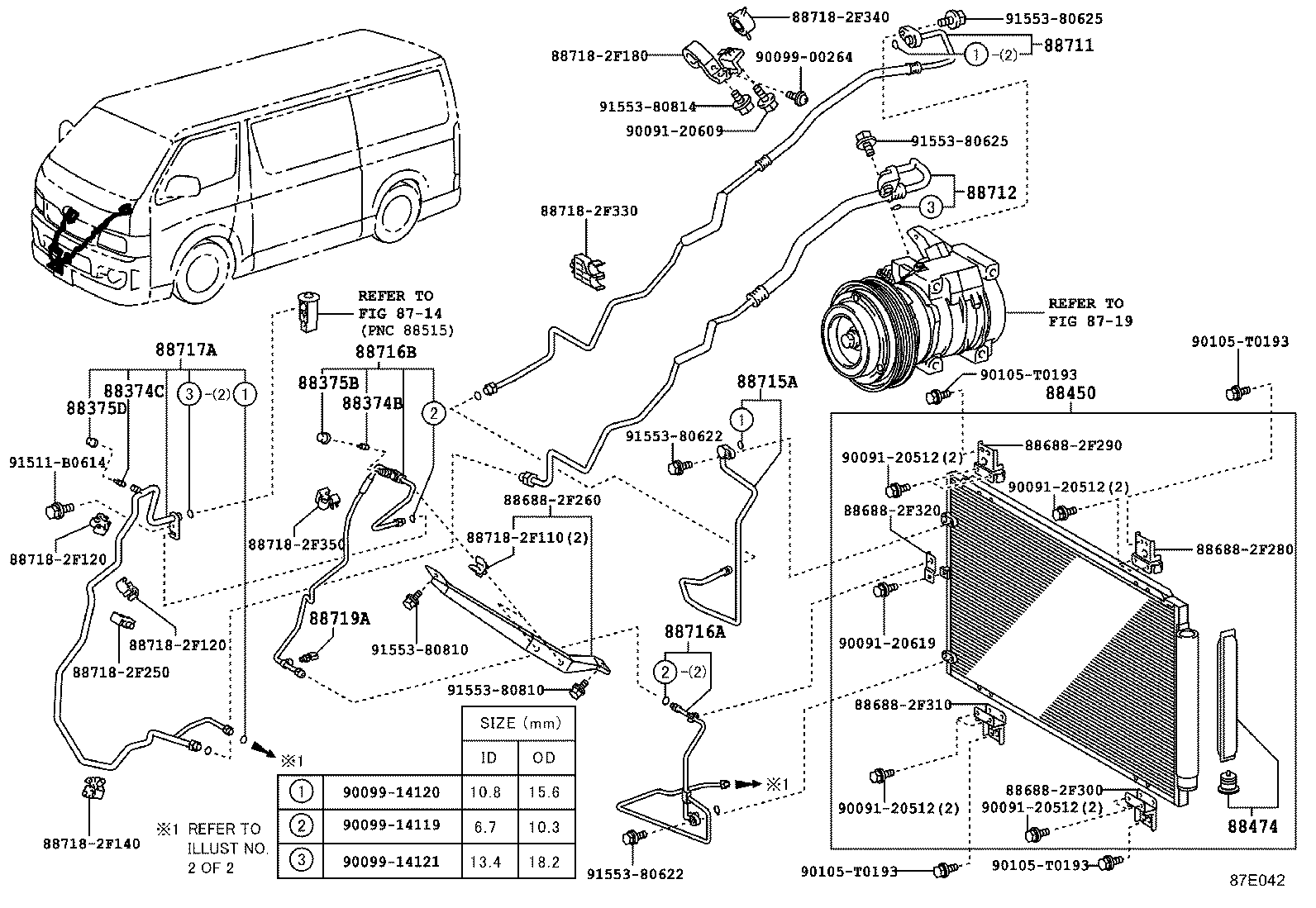 HIACE |  HEATING AIR CONDITIONING COOLER PIPING