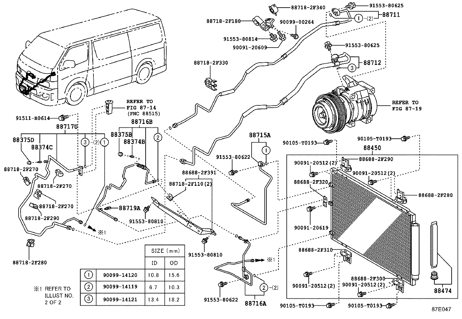  HIACE |  HEATING AIR CONDITIONING COOLER PIPING
