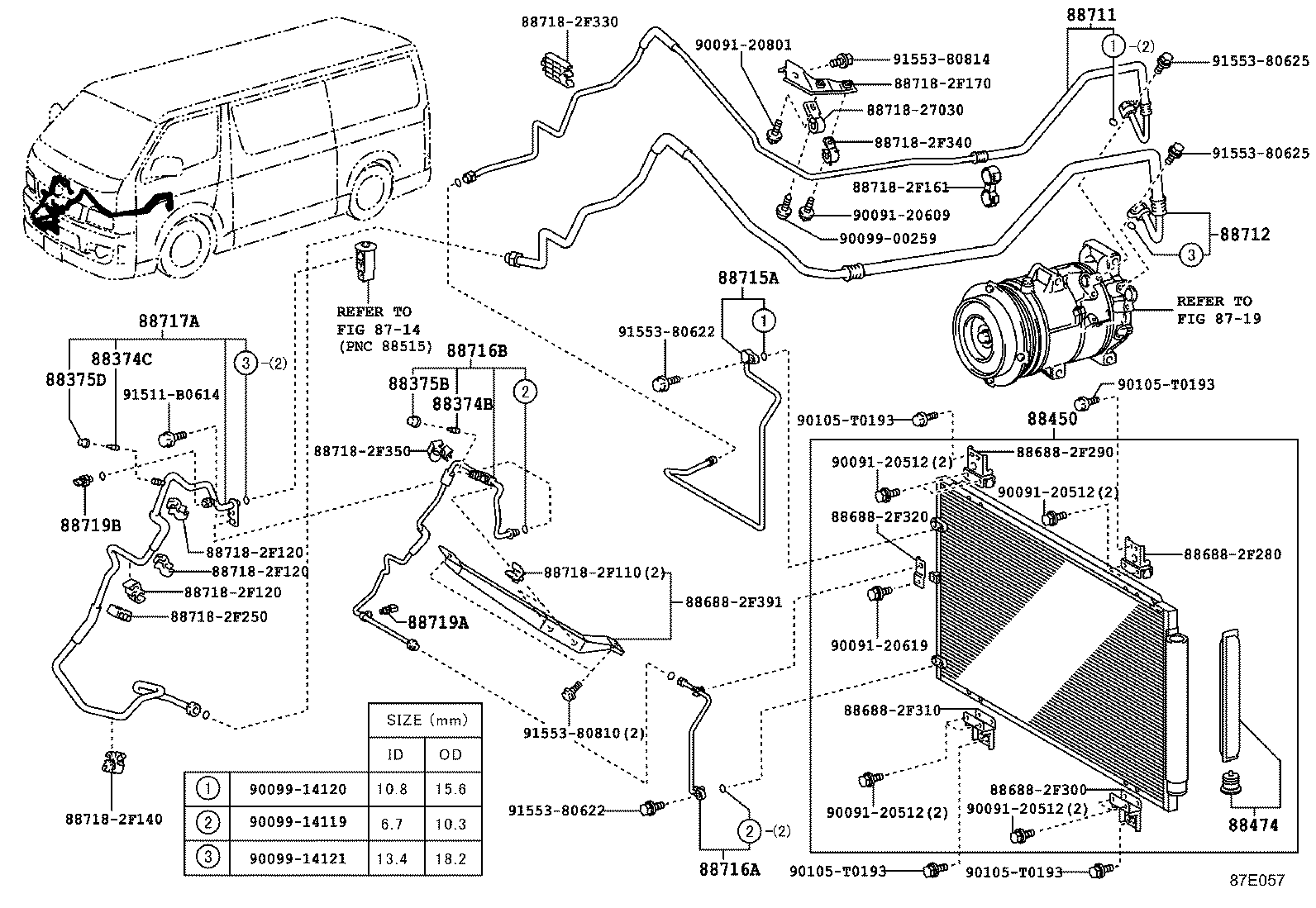  HIACE |  HEATING AIR CONDITIONING COOLER PIPING