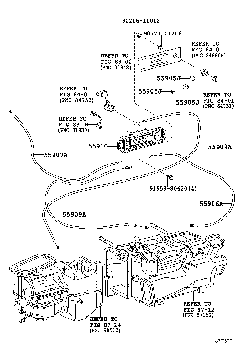  LAND CRUISER 70 |  HEATING AIR CONDITIONING CONTROL AIR DUCT