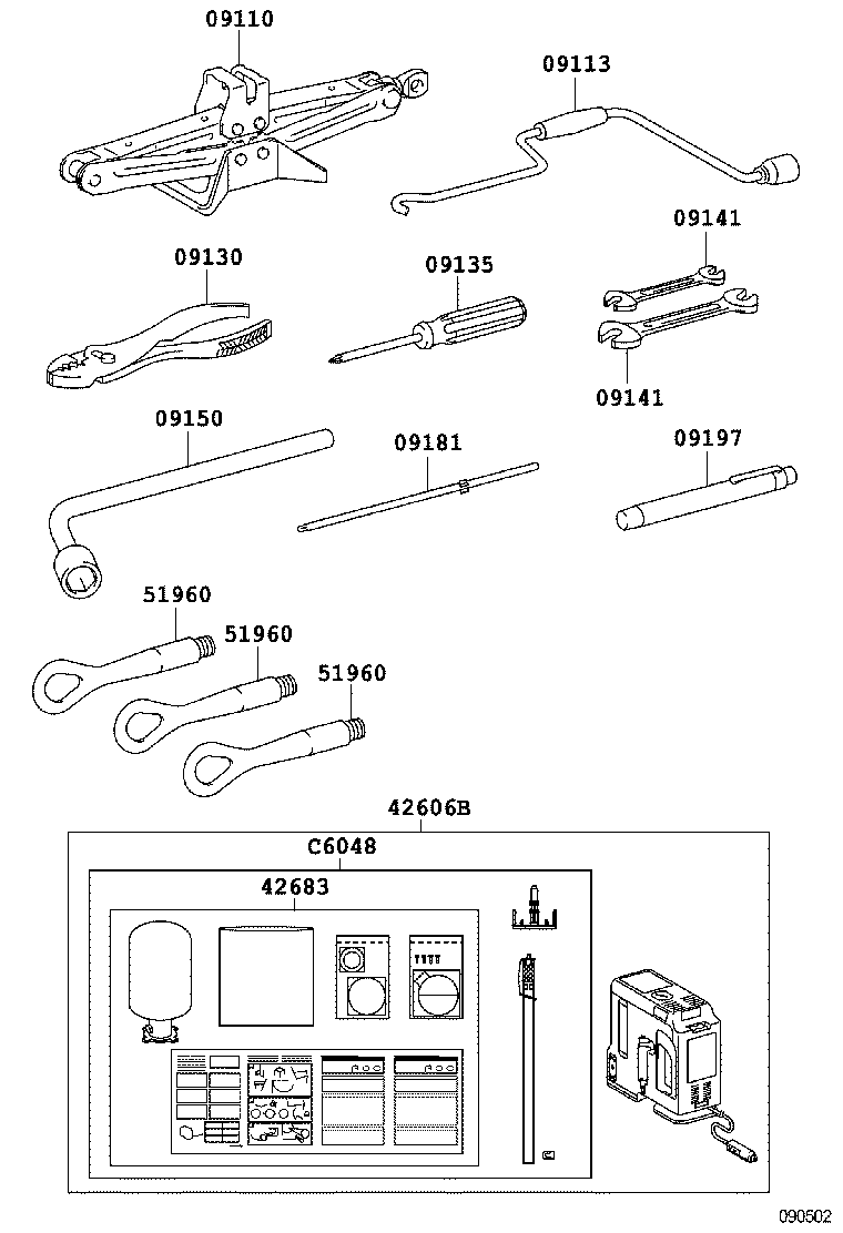  LS600H 600HL |  STANDARD TOOL