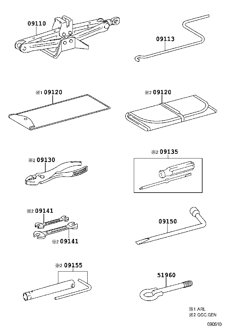  YARIS |  STANDARD TOOL