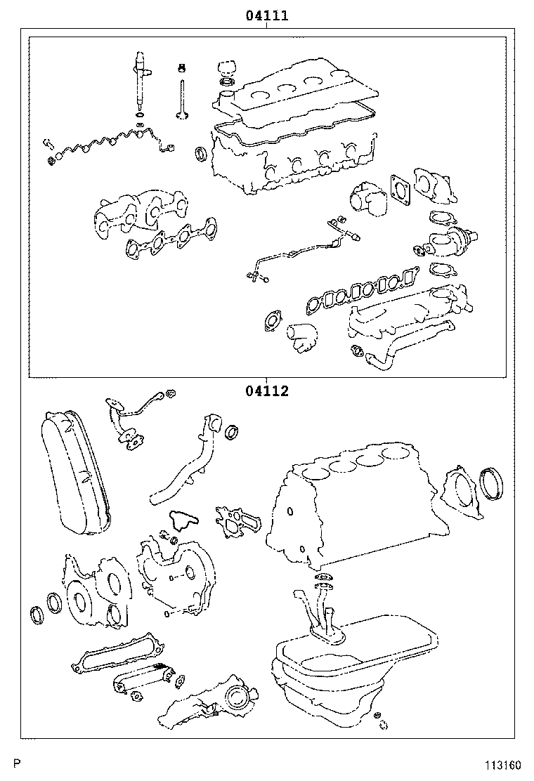  FORTUNER |  ENGINE OVERHAUL GASKET KIT