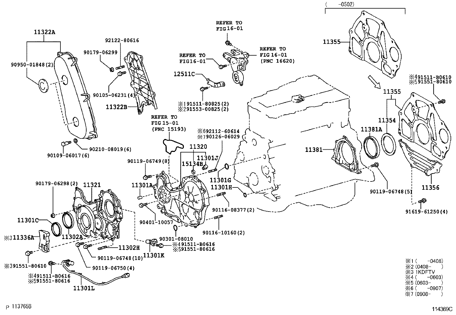  DYNA |  TIMING GEAR COVER REAR END PLATE