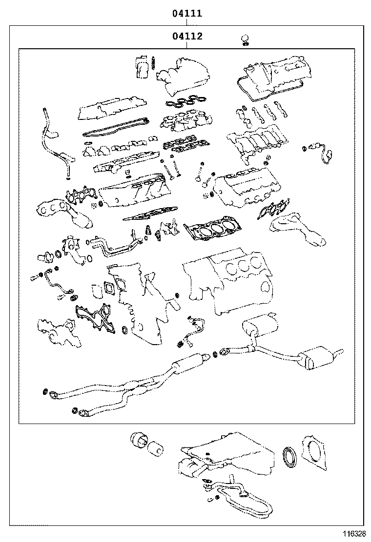  REIZ |  ENGINE OVERHAUL GASKET KIT