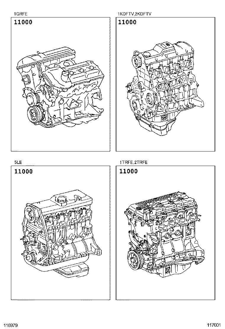  HILUX |  PARTIAL ENGINE ASSEMBLY