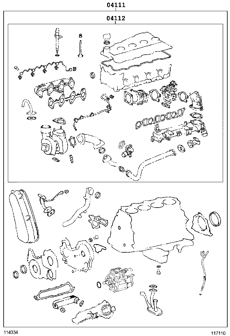  HILUX |  ENGINE OVERHAUL GASKET KIT