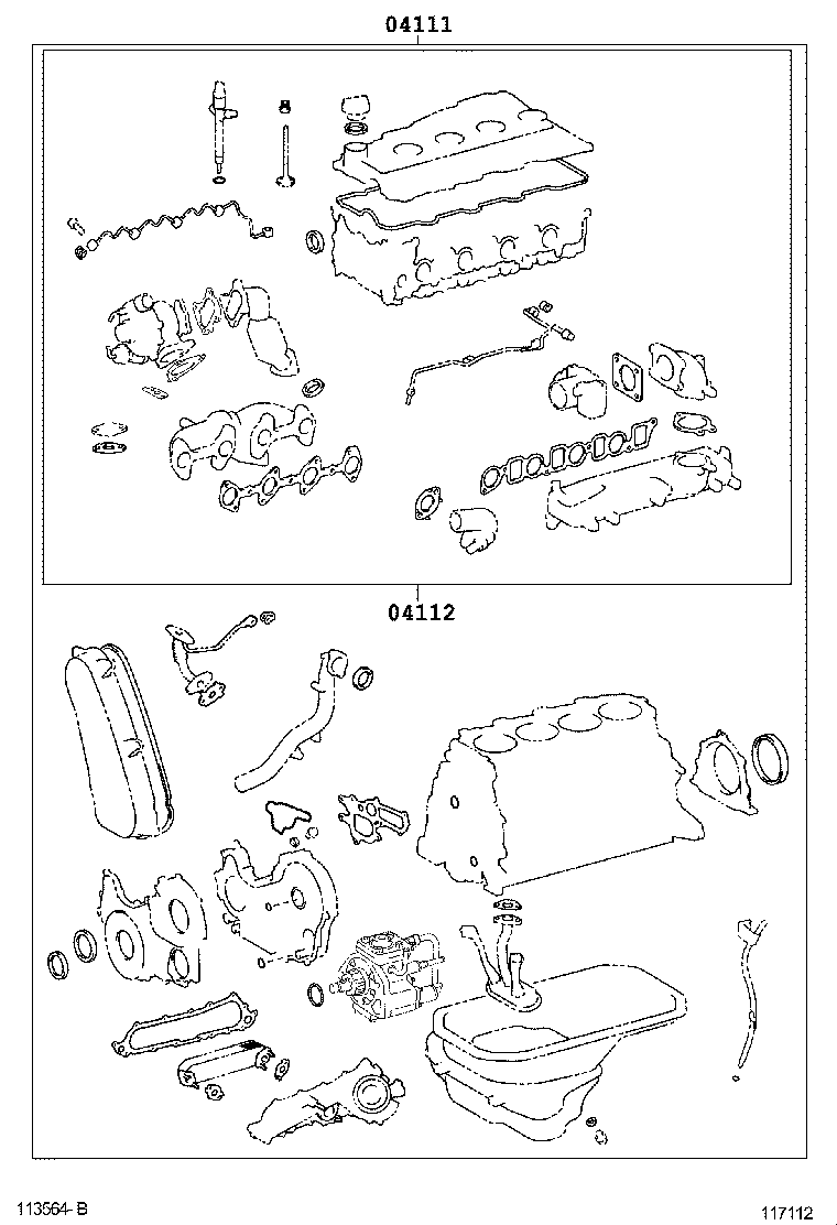  HILUX |  ENGINE OVERHAUL GASKET KIT