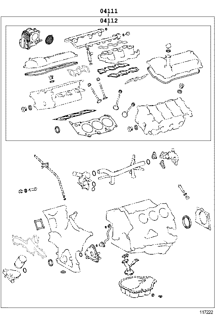  FORTUNER |  ENGINE OVERHAUL GASKET KIT