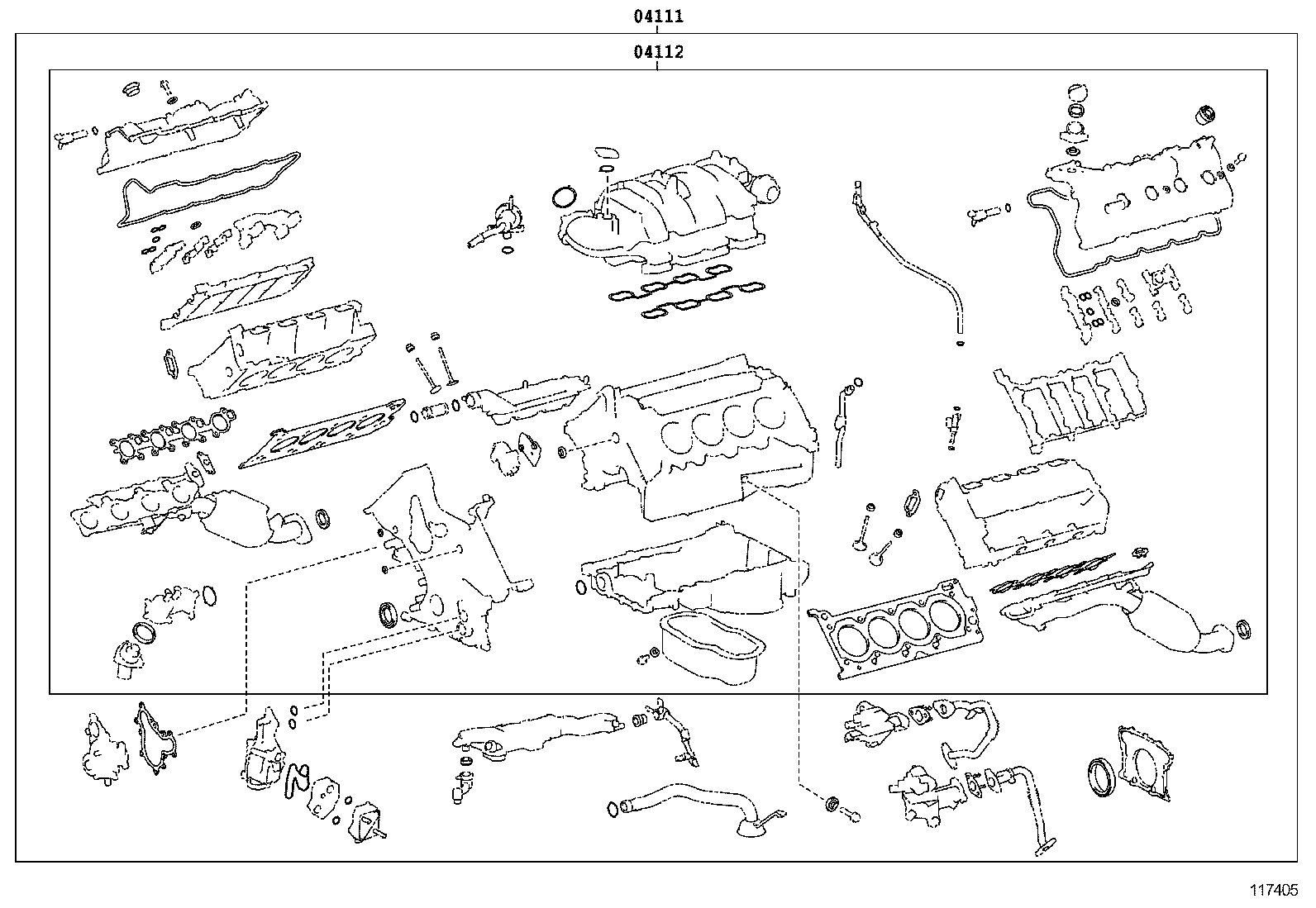  LAND CRUISER CHINA |  ENGINE OVERHAUL GASKET KIT