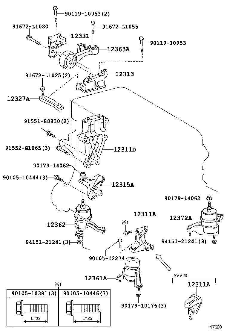  ES250 350 300H |  MOUNTING