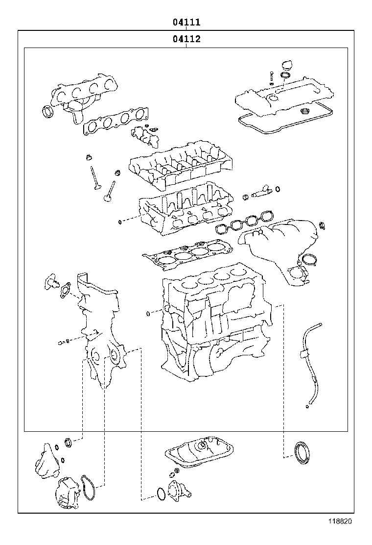  CT200H |  ENGINE OVERHAUL GASKET KIT