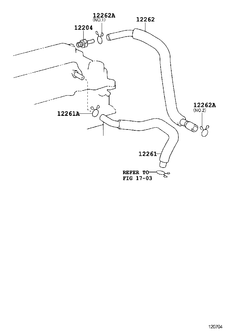  COROLLA |  VENTILATION HOSE