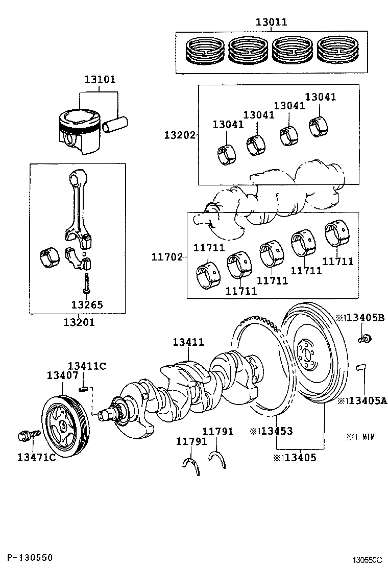  VIOS SOLUNA VIOS |  CRANKSHAFT PISTON