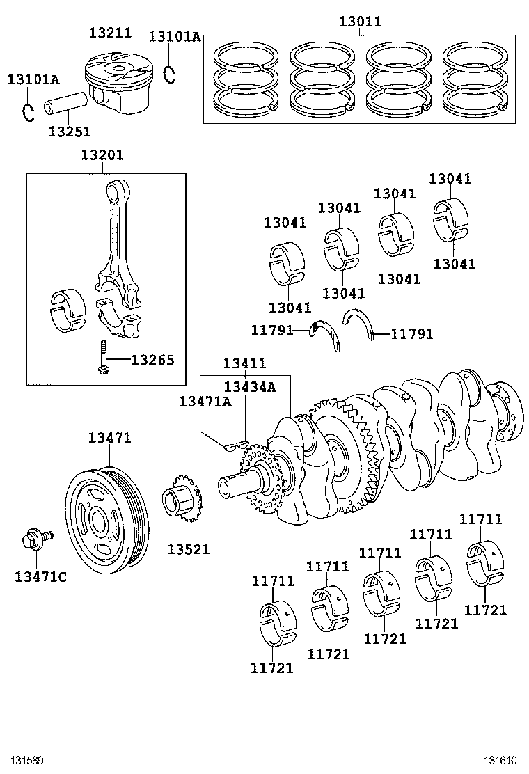  SIENNA |  CRANKSHAFT PISTON