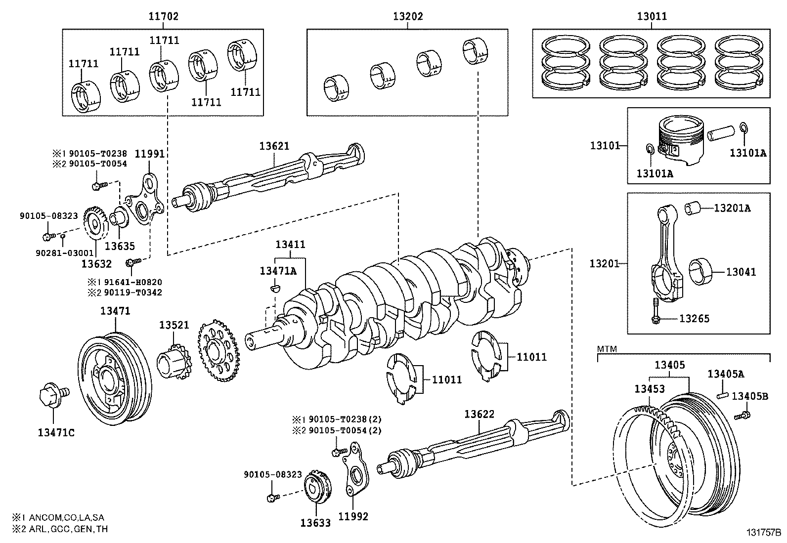  HILUX |  CRANKSHAFT PISTON